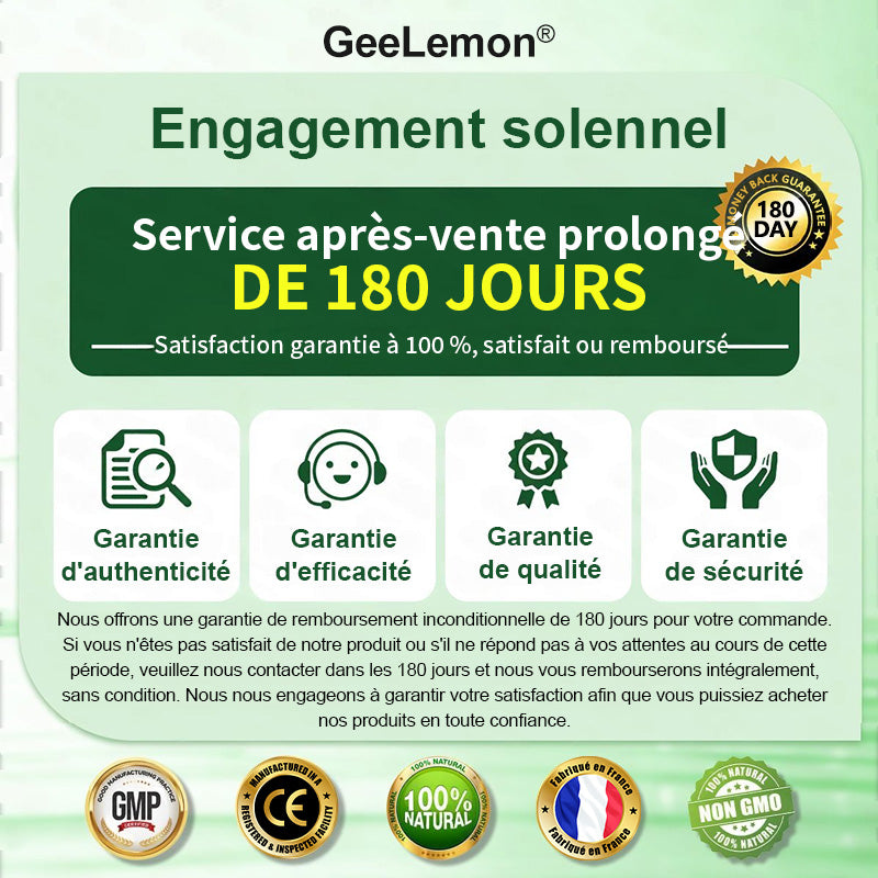 Félicitations ! Vous avez débloqué une offre exclusive 𝐆𝐞𝐞𝐋𝐞𝐦𝐨𝐧® ! En guise de remerciement pour votre commande, nous vous offrons 30 % de réduction supplémentaire aujourd'hui !